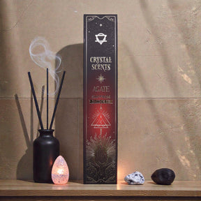 Red Agate Crystal Scents Smudge Incense – Saffron, Incense Sticks