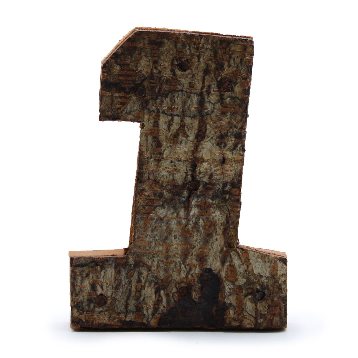 Wooden Bark Number 1, 7 cm