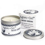 Vintage Gardenia Soy Wax Scented Tin Candle