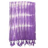 Lavender Tie Dye Linen Blend Oversized Scarf Shawl