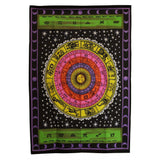 Baumwoll-Wandkunst (70x110 cm) – Buntes Sternzeichen