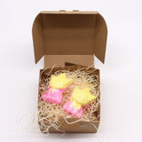 Bath Bomb Foaming Cat Shaped Banana Scented 80g