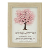 Gemstone Picture - Tree of Life - Rose Quartz (20x14.7x1cm)