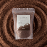 Fragranced Candle Sand - Mocha Brown - Crimson Crystal - 300g