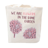 Cotton Tote Bag Natural We Are Flowers