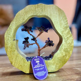 Amethyst Gemstone Tree Mango Wood Ring 60 Chips