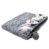 Pochette zippée Quatre Fleurs Assorties