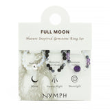 Nymph Spirit Gemstone Ring Set – Full Moon