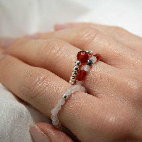 Nymph Spirit Gemstone Ring Set – Love & Flame