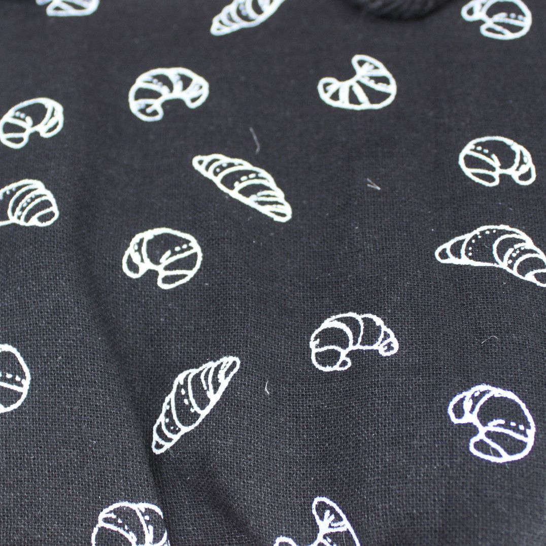 Prírodná jutová darčeková taška čierna bavlnená podšívka stredná