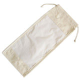 Cotton Window Drawstring Pouch, 35 x 15 cm
