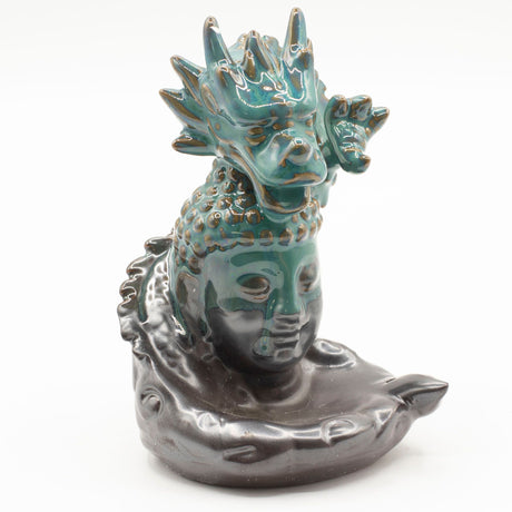 Backflow Incense Burner – Dragon Over Buddha