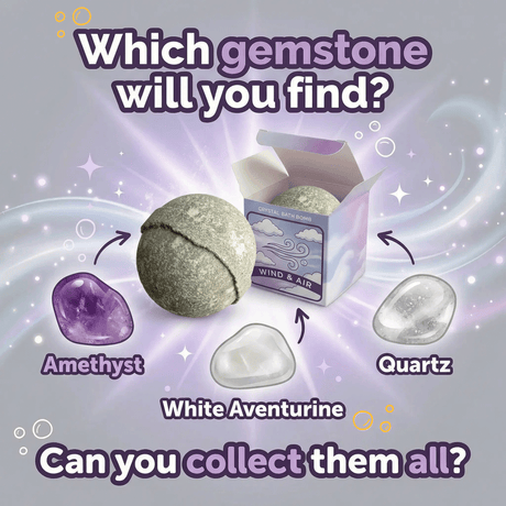 Elementálna kryštálová bomba do kúpeľa - Vzduch