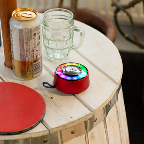 Red Mandela Lighting Effect Mini Speaker, Bluetooth Speaker