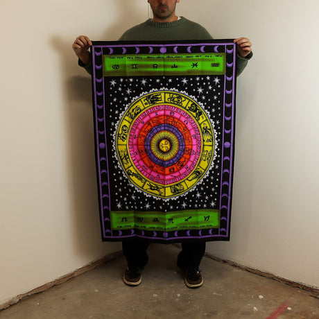 Cotton Wall Art (70x110cm) – Zodiac Colourful