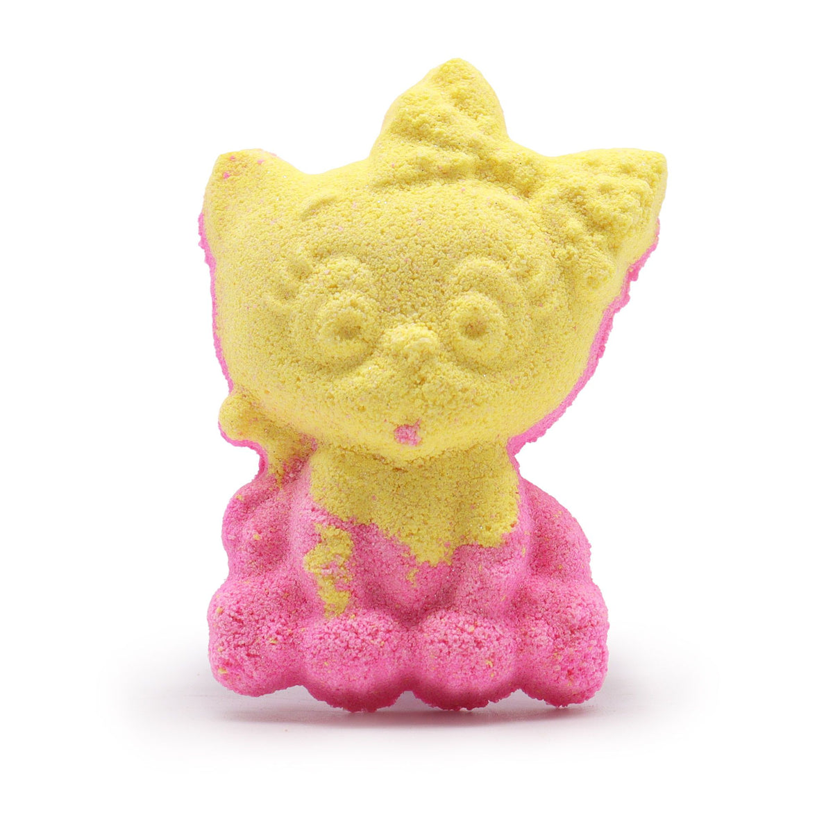 Bath Bomb Foaming Cat Shaped Banana Scented 80g