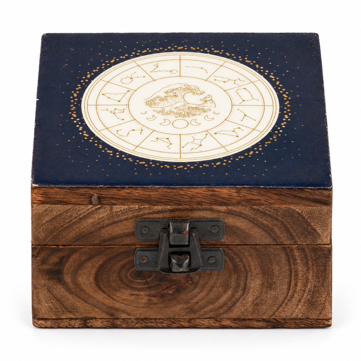 Small Enamelled Box - Aquarius