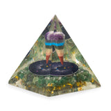 Med Orgonite Pyramids 7x6cm – Pendulum – Green Aventurine Chips