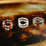 Nymph Spirit Gemstone Ring Set – Love & Flame