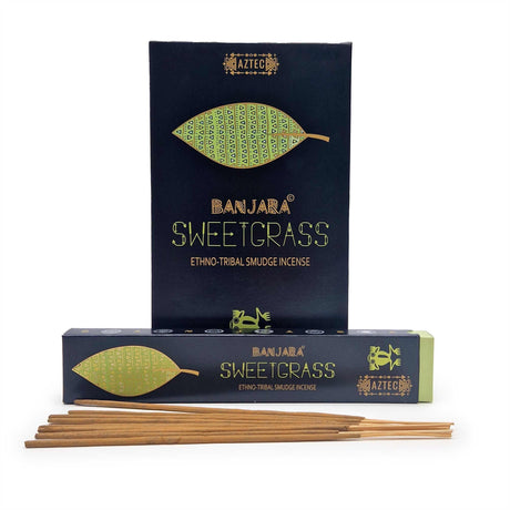 Banjara Sweetgrass Hand-Rolled Incense Sticks for Smudging