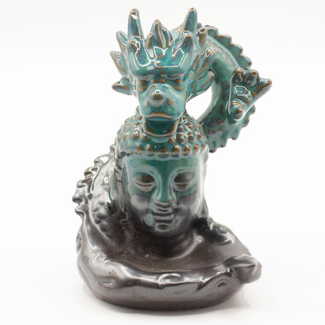 Backflow Incense Burner – Dragon Over Buddha