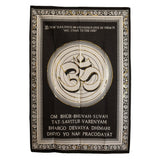 Bavlněné nástěnné umění (70x110 cm) – Om – Vítejte u Boha