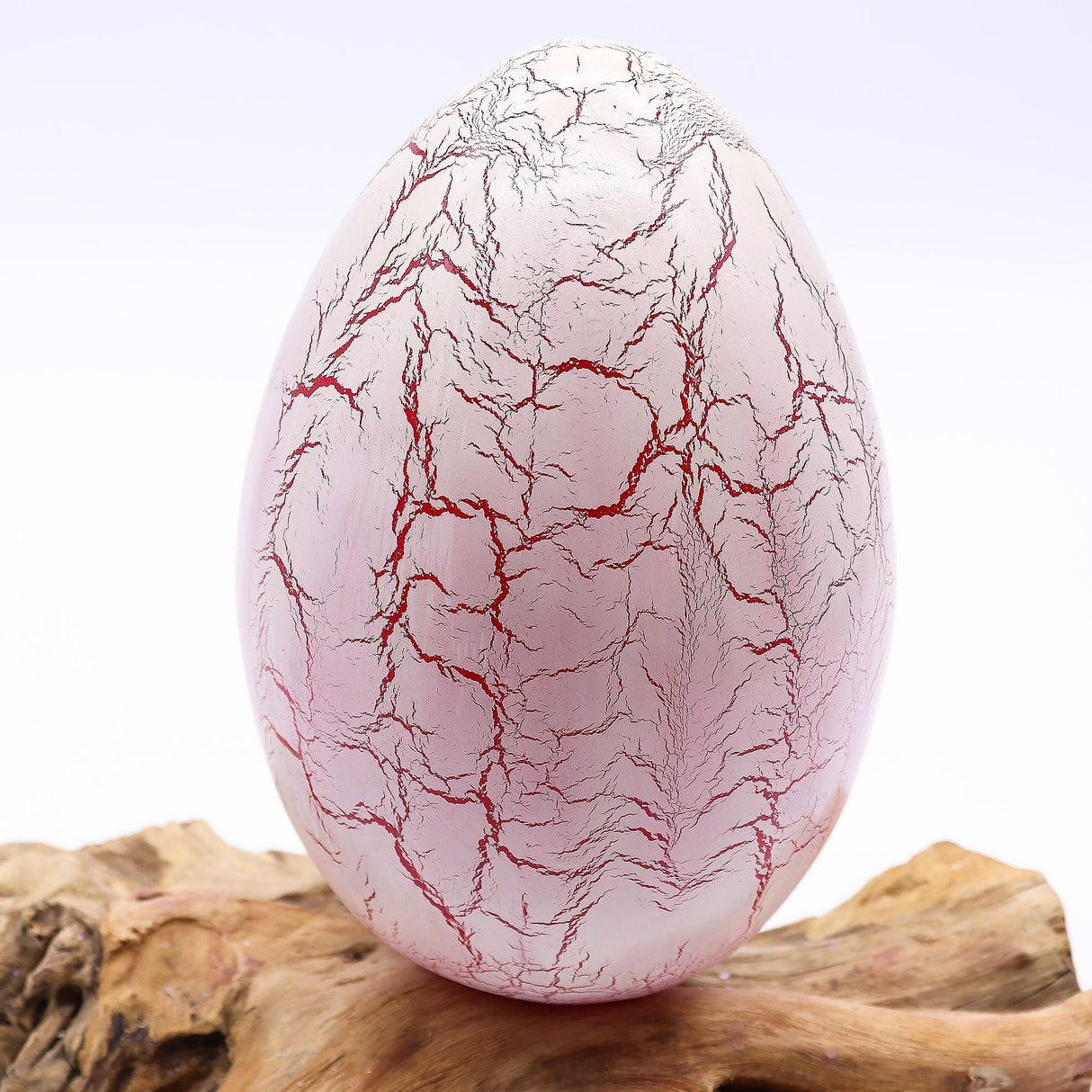 DriftGlow Lamp Crackle Fire Egg Shade – Orange