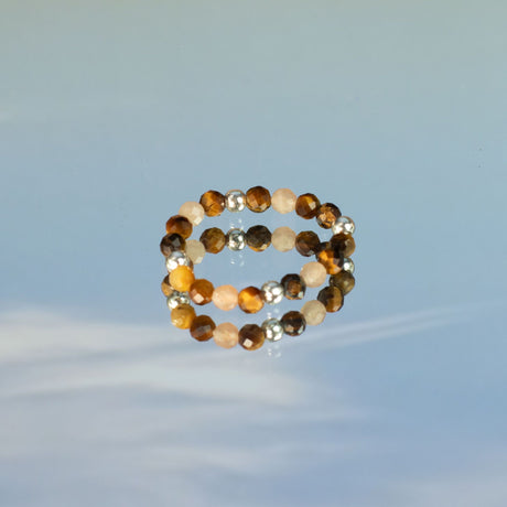 Nymph Spirit Gemstone Ring Set – Sea Sunset