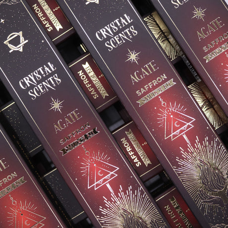 Red Agate Crystal Scents Smudge Incense – Saffron