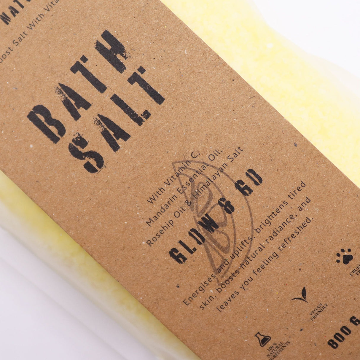 Greenman Rituaalit C-vitamiini & Mandariini Epsom-kylpysuola – Hehku & Matkaan