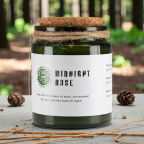 Greenman Woodwick Soy Candle – Midnight Rose, Scented Candle
