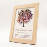 Gemstone Picture - Tree of Life - Multi (20x14.7x1cm)
