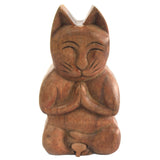 Sheesham Wooden Puzzle Box, Yoga Cat