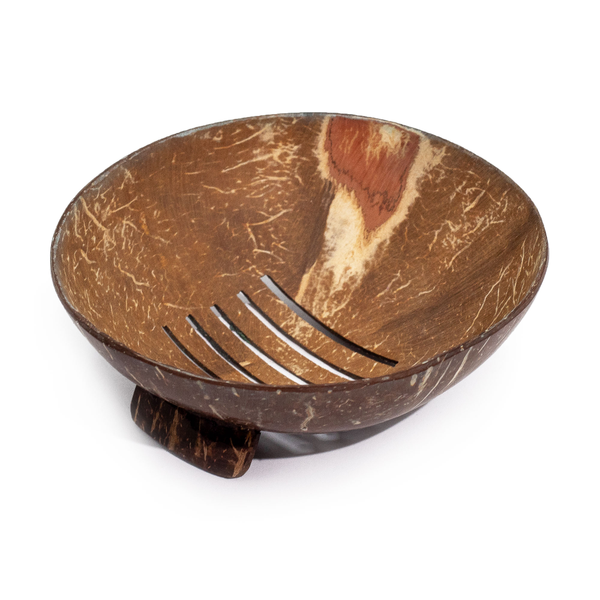 Natural Coconut Soap Dish - Round - 11cm