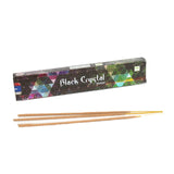 Black Crystal Incense Sticks 15g Satya