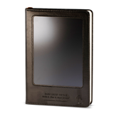 A5 Intention Note Book - LCD Wipe Screen - Black Leather Effect - 80 Leafs