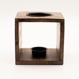 Large Square Mango Wood Oil Burner – Tree of Life