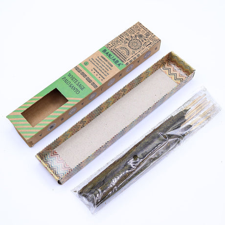 Palitos de Sahumerio Palo Santo Banjara – Juego de 6 – Caja
