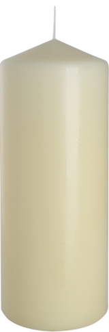 Slonovinový stĺpový sviečka 80 x 200mm