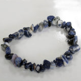 Sodalite Bracelet Natural Chip Bead Stretch