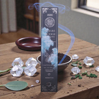Eucalyptus Zodiac Gemstone Crystal Incense – Capricorn
