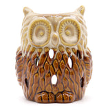 Ceramic Oil Burner, Rustic Terracotta Owl Assorted