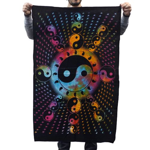 Yin Yang Wandkleed Katoenen Wanddecoratie