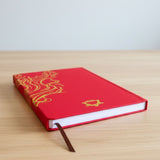 Red Wellness Journal – 120 pages – Golden Mandala and Lotus