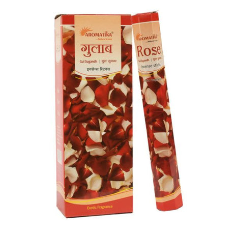 Rose Incense Sticks Charcoal-Free Aromatika