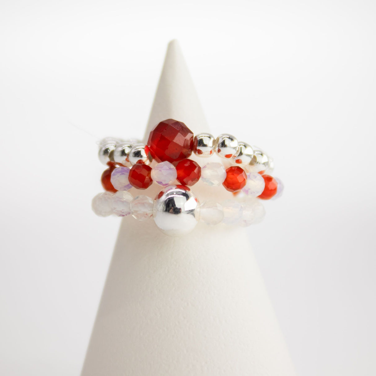 Nymph Spirit Gemstone Ring Set – Blood Moon