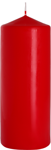 Jediná červená stĺpová sviečka, 80 x 200 mm