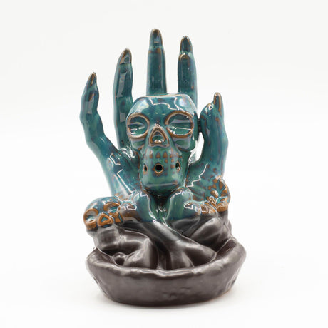 Backflow Incense Burner – Skull in Hand