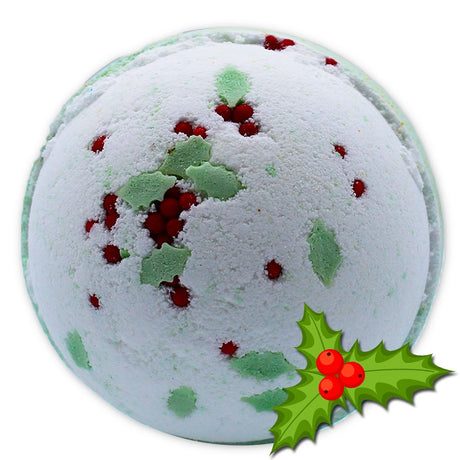 Bath Bomb Christmas Holly Berry And Mistletoe