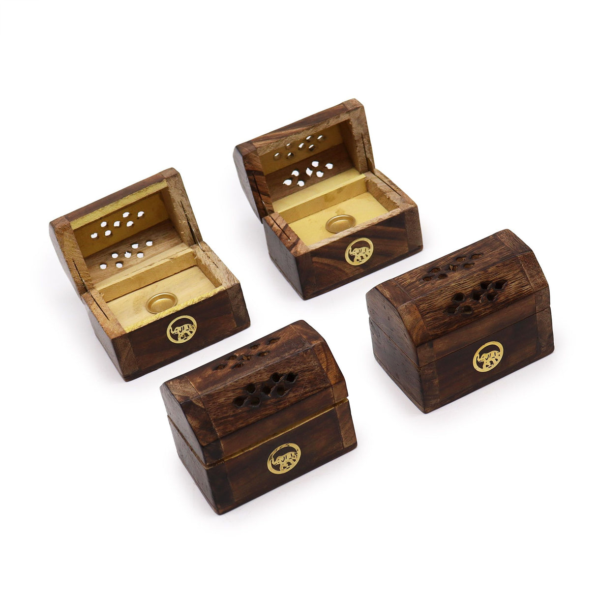 Incense Cone Burner Mini Mango Wood Smoke Box